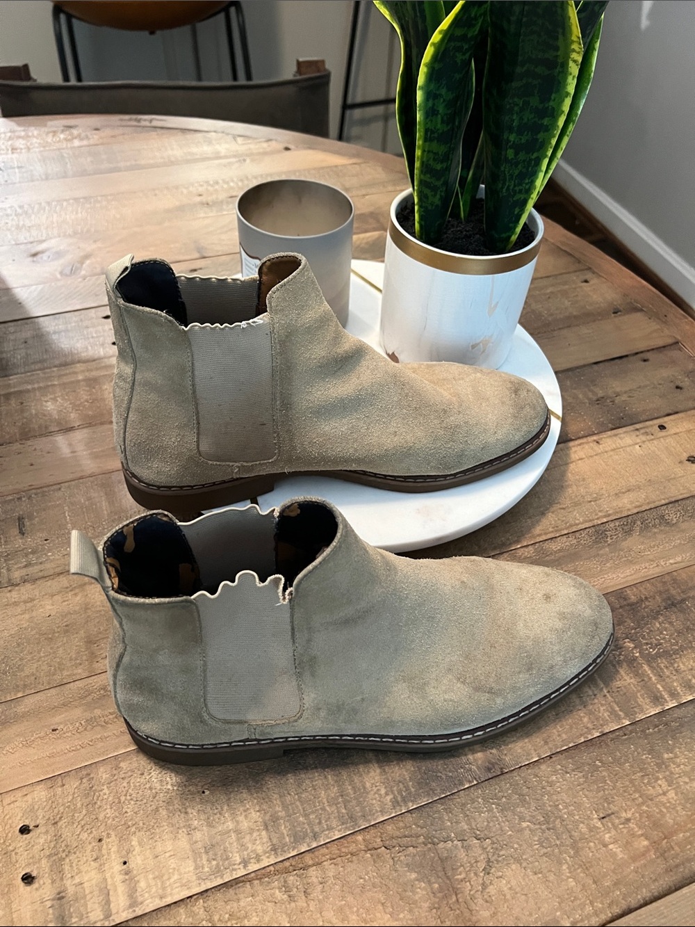 Steve Madden Men's Suede Chukka Boots in Beige